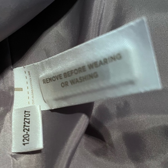 LOFT Size 6 Tweed Gray Open Cropped Jacket/Blazer Silver Metallic Sequin Collar - Picture 6 of 11